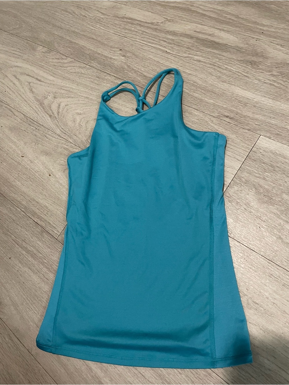 all in motion Teal Strappy Girls' Athletic Tank Top